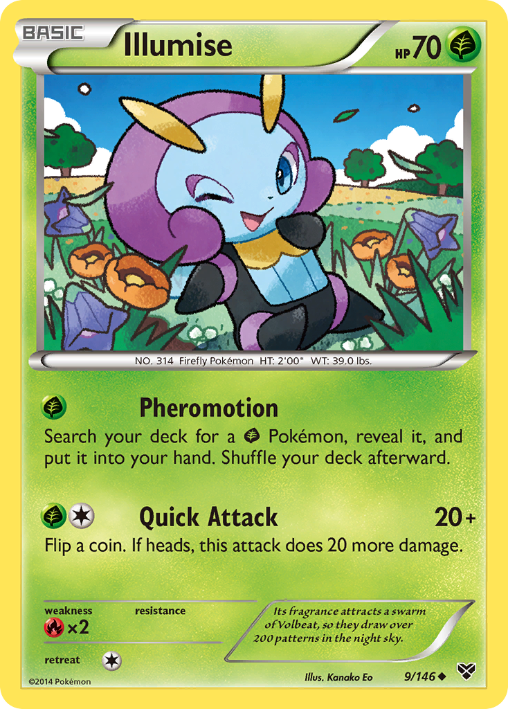 Illumise (9/146) [XY: Base Set] | Dragon's Lair Comics and Fantasy Houston TX