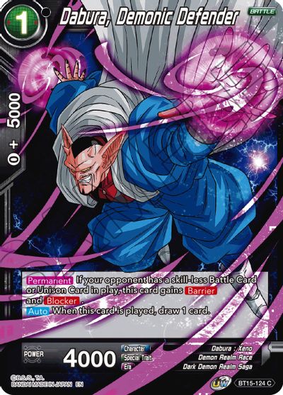 Dabura, Demonic Defender (BT15-124) [Saiyan Showdown] | Dragon's Lair Comics and Fantasy Houston TX