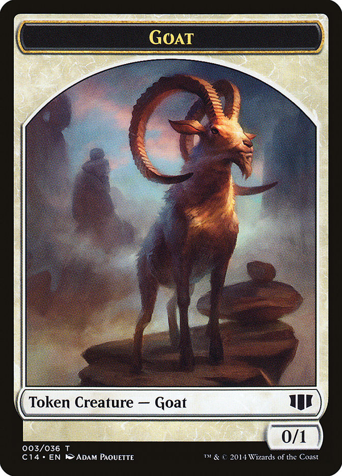 Wurm (033/036) // Goat Double-Sided Token [Commander 2014 Tokens] | Dragon's Lair Comics and Fantasy Houston TX