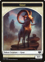 Goblin // Goat Double-Sided Token [Commander 2014 Tokens] | Dragon's Lair Comics and Fantasy Houston TX