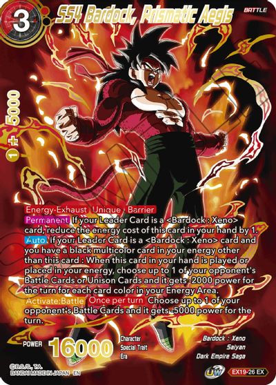 SS4 Bardock, Prismatic Aegis (EX19-26) [Special Anniversary Set 2021] | Dragon's Lair Comics and Fantasy Houston TX