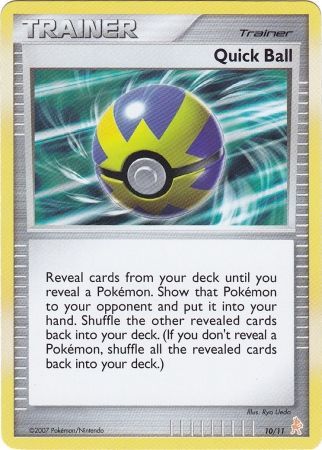 Quick Ball (10/11) [Diamond & Pearl: Trainer Kit - Lucario] | Dragon's Lair Comics and Fantasy Houston TX