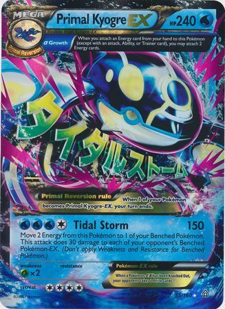 Primal Kyogre EX (55/160) (Jumbo Card) [XY: Primal Clash] | Dragon's Lair Comics and Fantasy Houston TX