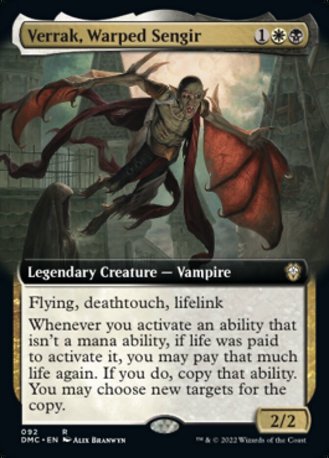 Verrak, Warped Sengir (Extended Art) [Dominaria United Commander] | Dragon's Lair Comics and Fantasy Houston TX