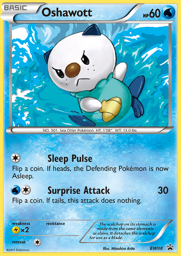 Oshawott (BW08) [Black & White: Black Star Promos] | Dragon's Lair Comics and Fantasy Houston TX