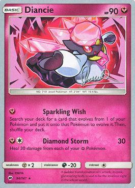 Diancie (94/147) (Infinite Force - Diego Cassiraga) [World Championships 2017] | Dragon's Lair Comics and Fantasy Houston TX