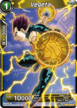 Vegeta (BT14-102) (BT14-102) [Cross Spirits] | Dragon's Lair Comics and Fantasy Houston TX