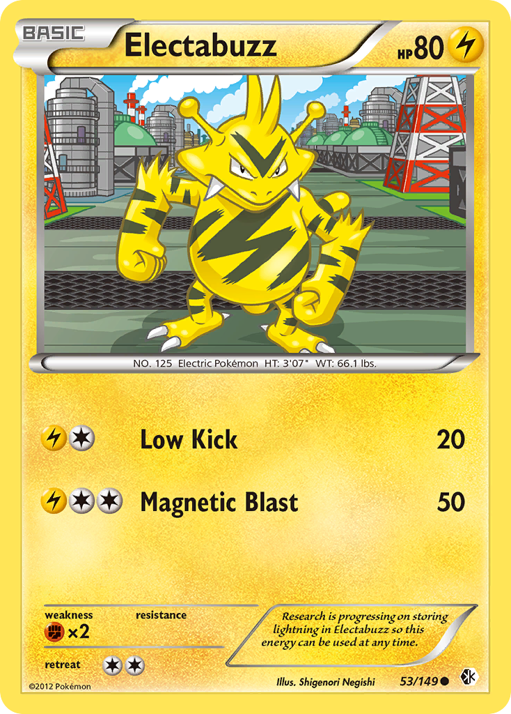 Electabuzz (53/149) [Black & White: Boundaries Crossed] | Dragon's Lair Comics and Fantasy Houston TX