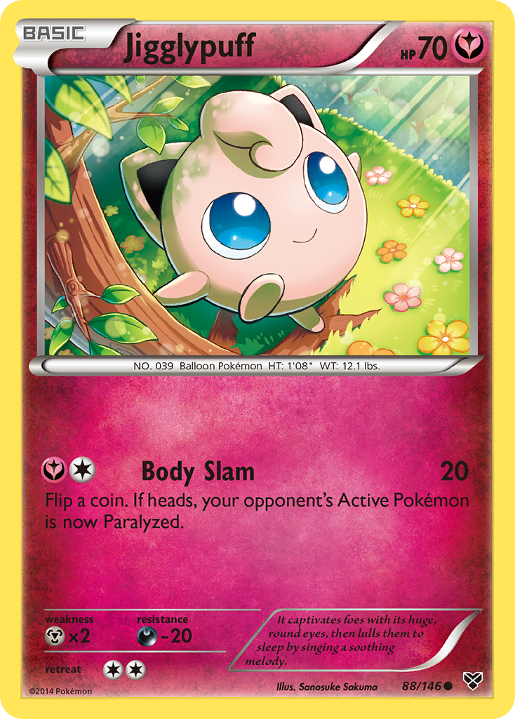 Jigglypuff (88/146) [XY: Base Set] | Dragon's Lair Comics and Fantasy Houston TX