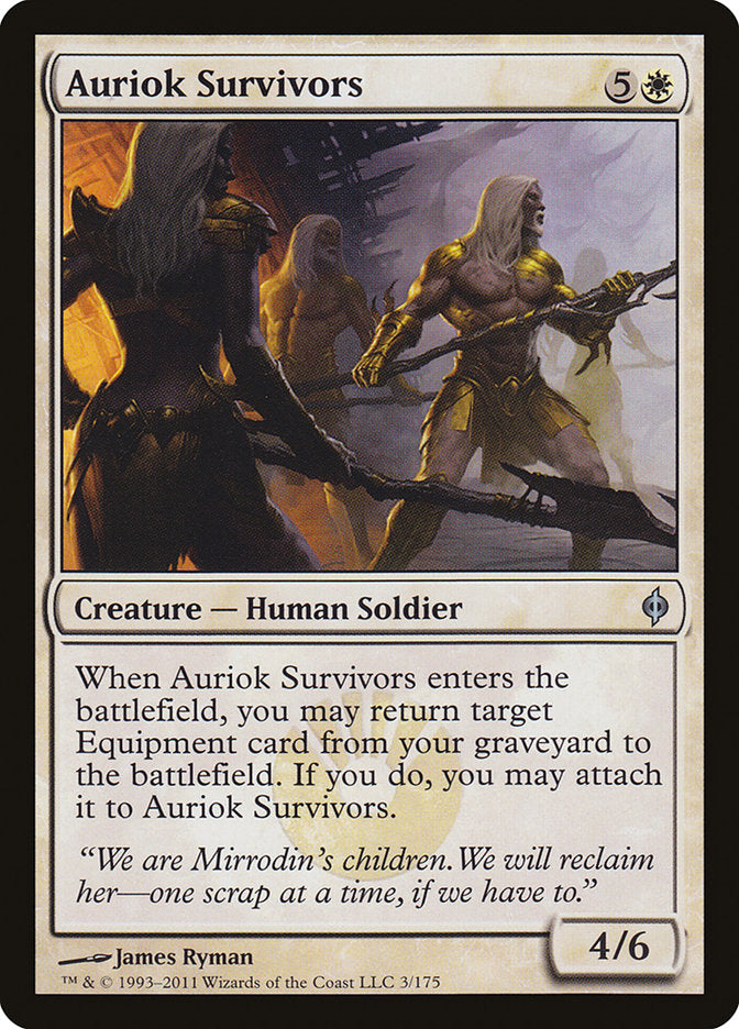 Auriok Survivors [New Phyrexia] | Dragon's Lair Comics and Fantasy Houston TX