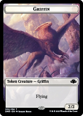 Griffin Token [Dominaria Remastered Tokens] | Dragon's Lair Comics and Fantasy Houston TX