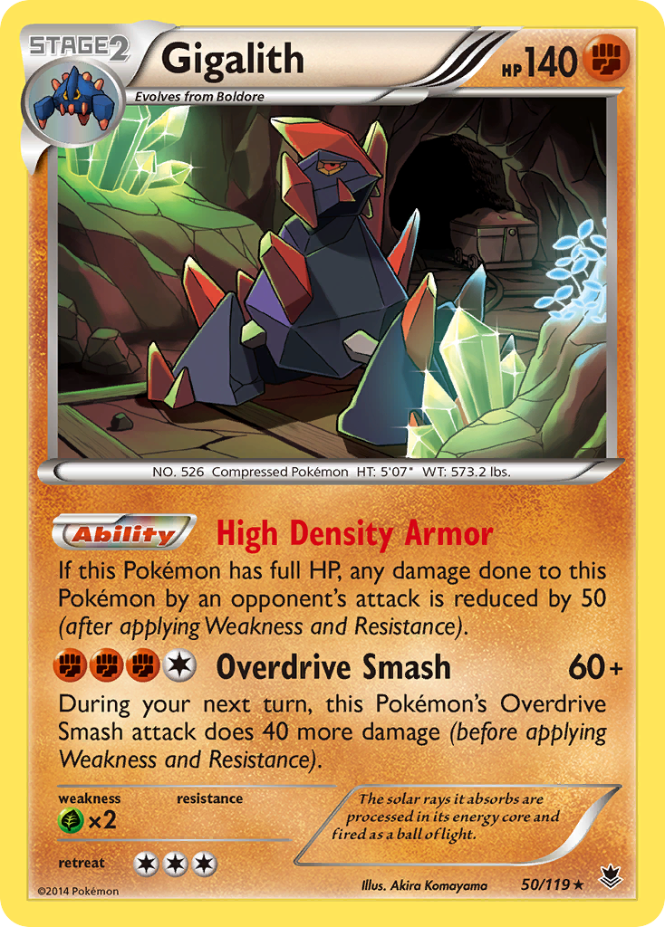 Gigalith (50/119) [XY: Phantom Forces] | Dragon's Lair Comics and Fantasy Houston TX