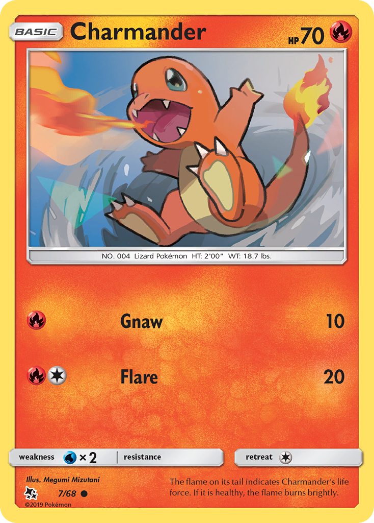 Charmander (7/68) [Sun & Moon: Hidden Fates] | Dragon's Lair Comics and Fantasy Houston TX