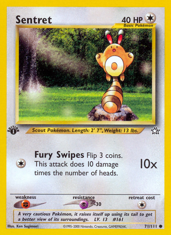 Sentret (71/111) [Neo Genesis 1st Edition] | Dragon's Lair Comics and Fantasy Houston TX