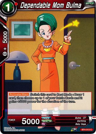 Dependable Mom Bulma (BT4-013) [Colossal Warfare] | Dragon's Lair Comics and Fantasy Houston TX