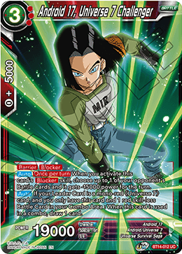 Android 17, Universe 7 Challenger (BT14-012) [Cross Spirits] | Dragon's Lair Comics and Fantasy Houston TX