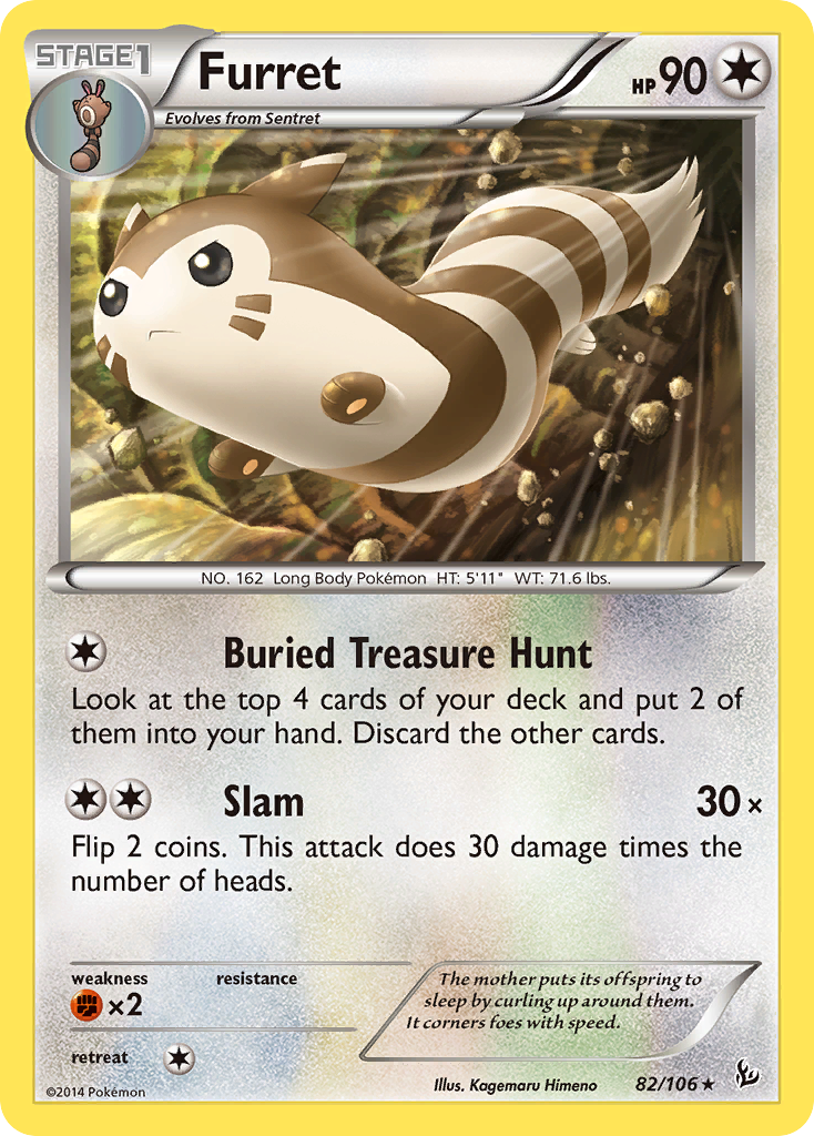 Furret (82/106) [XY: Flashfire] | Dragon's Lair Comics and Fantasy Houston TX