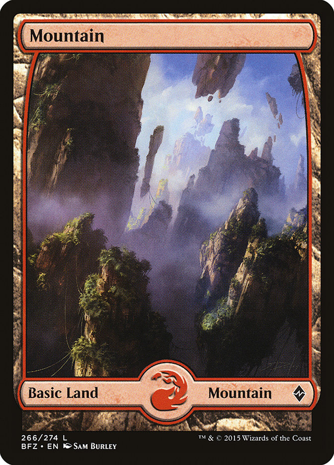 Mountain (266) (Full Art) [Battle for Zendikar] | Dragon's Lair Comics and Fantasy Houston TX