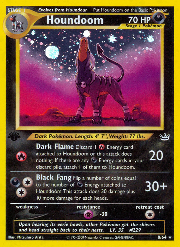 Houndoom (8/64) [Neo Revelation 1st Edition] | Dragon's Lair Comics and Fantasy Houston TX