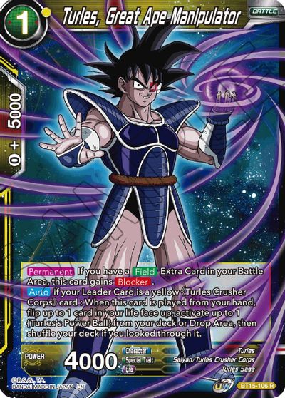 Turles, Great Ape Manipulator (BT15-106) [Saiyan Showdown] | Dragon's Lair Comics and Fantasy Houston TX