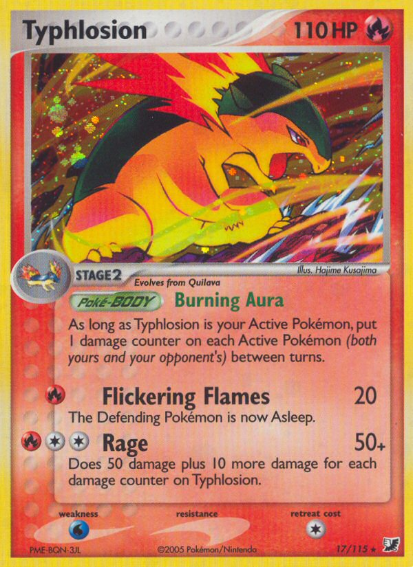 Typhlosion (17/115) [EX: Unseen Forces] | Dragon's Lair Comics and Fantasy Houston TX