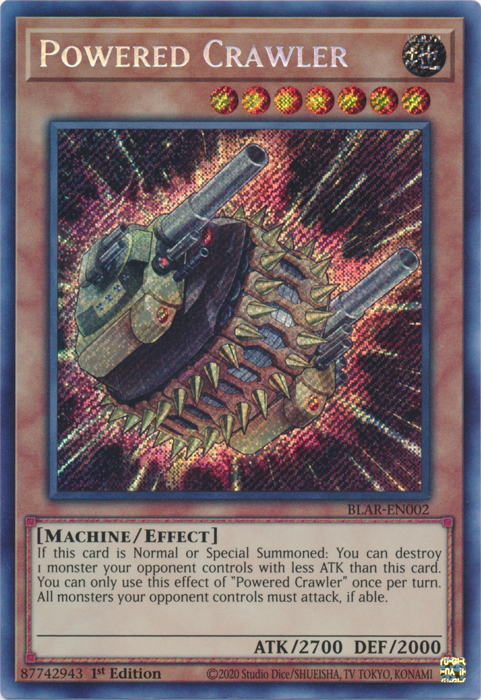 Powered Crawler [BLAR-EN002] Secret Rare | Dragon's Lair Comics and Fantasy Houston TX