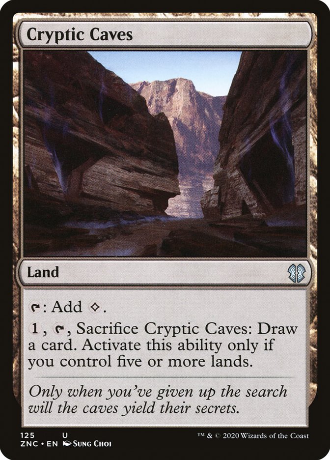 Cryptic Caves [Zendikar Rising Commander] | Dragon's Lair Comics and Fantasy Houston TX