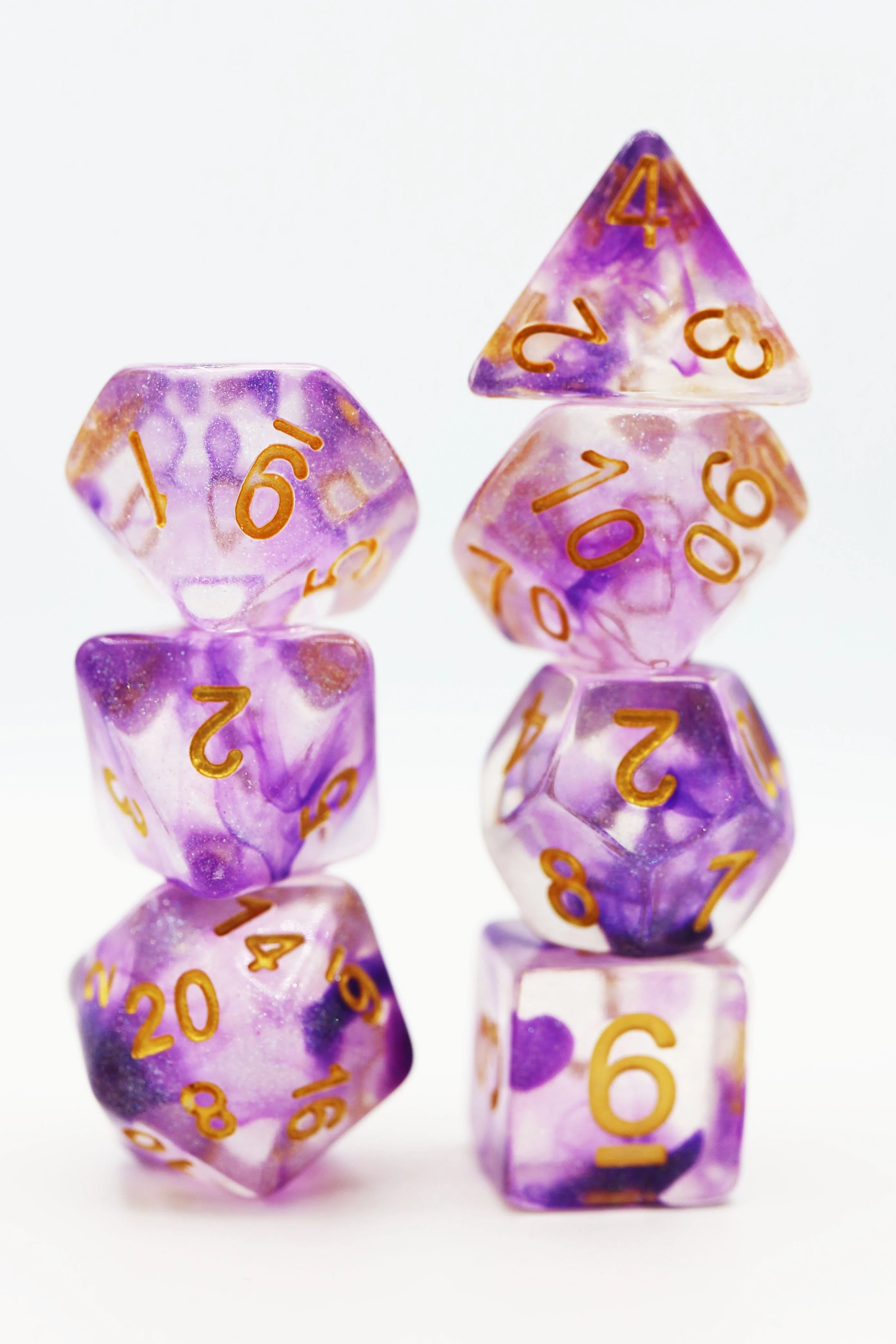 Foam Brain Electric Iris Poly 7 Dice Set | Dragon's Lair Comics and Fantasy Houston TX