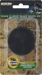 WizKids Deep Cuts Unpainted Miniatures: 50mm Round Base (10) Black | Dragon's Lair Comics and Fantasy Houston TX