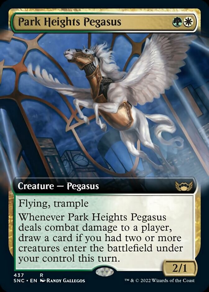 Park Heights Pegasus (Extended Art) [Streets of New Capenna] | Dragon's Lair Comics and Fantasy Houston TX