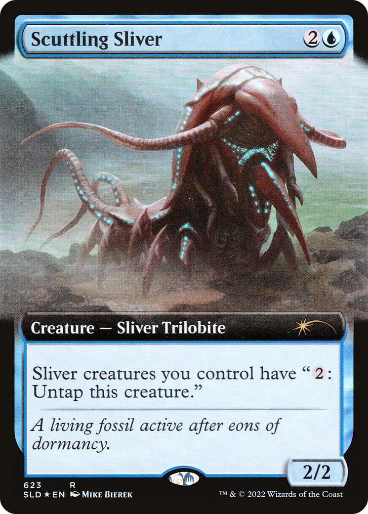 Scuttling Sliver (Extended Art) [Secret Lair Drop Promos] | Dragon's Lair Comics and Fantasy Houston TX