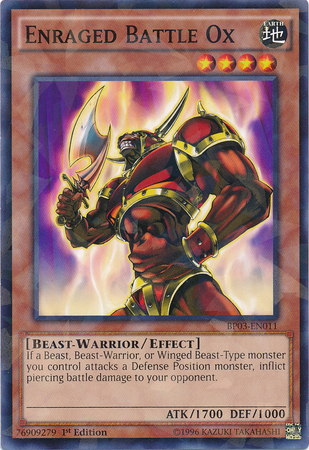 Enraged Battle Ox [BP03-EN011] Shatterfoil Rare | Dragon's Lair Comics and Fantasy Houston TX