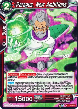 Paragus, New Ambitions (BT11-022) [Vermilion Bloodline] | Dragon's Lair Comics and Fantasy Houston TX