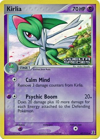 Kirlia (47/113) (Stamped) [EX: Delta Species] | Dragon's Lair Comics and Fantasy Houston TX