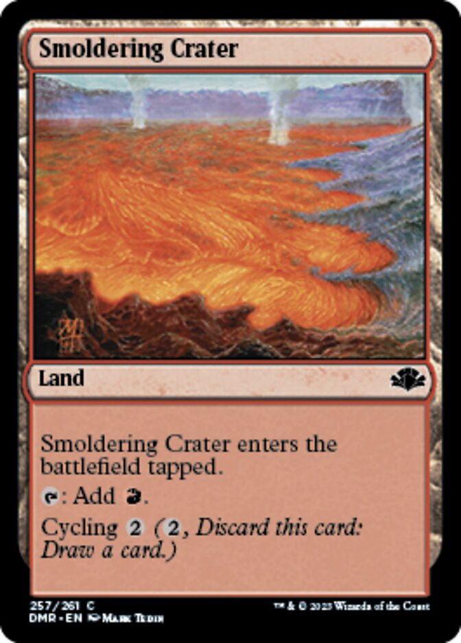 Smoldering Crater [Dominaria Remastered] | Dragon's Lair Comics and Fantasy Houston TX