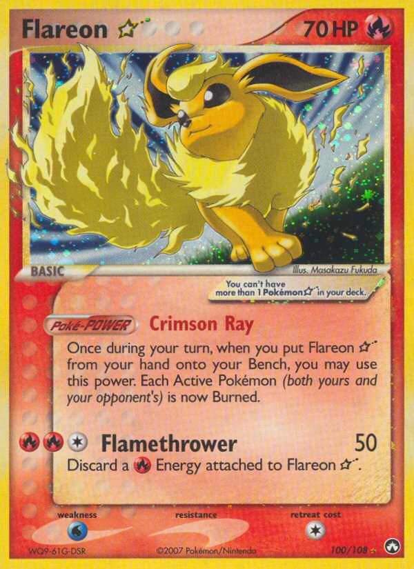 Flareon Star (100/108) [EX: Power Keepers] | Dragon's Lair Comics and Fantasy Houston TX