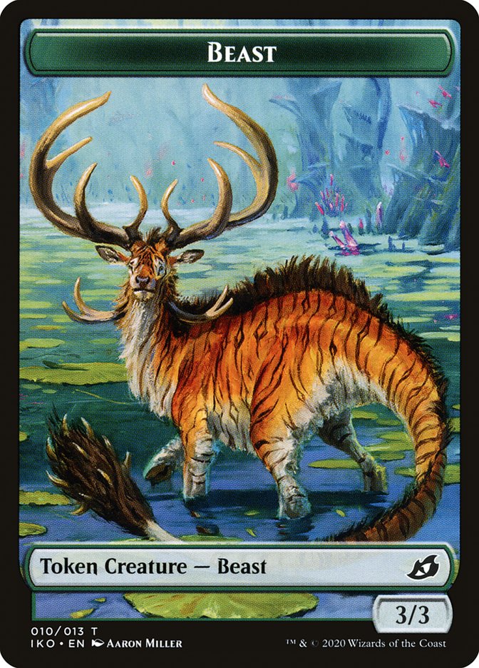 Beast Token [Ikoria: Lair of Behemoths Tokens] | Dragon's Lair Comics and Fantasy Houston TX