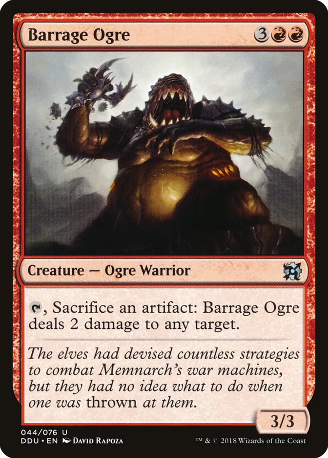 Barrage Ogre [Duel Decks: Elves vs. Inventors] | Dragon's Lair Comics and Fantasy Houston TX