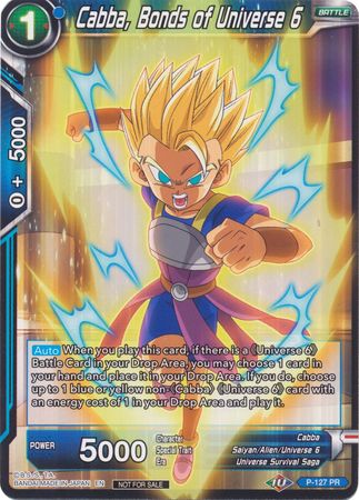 Cabba, Bonds of Universe 6 (Shop Tournament: Assault of Saiyans) (P-127) [Promotion Cards] | Dragon's Lair Comics and Fantasy Houston TX