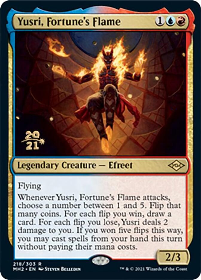 Yusri, Fortune's Flame [Modern Horizons 2 Prerelease Promos] | Dragon's Lair Comics and Fantasy Houston TX