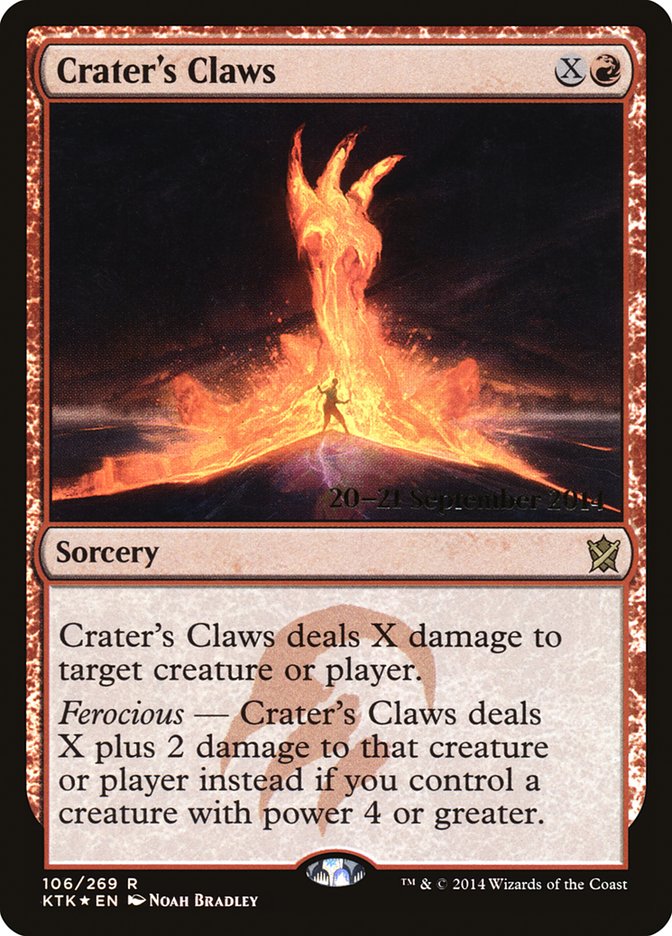 Crater's Claws [Khans of Tarkir Prerelease Promos] | Dragon's Lair Comics and Fantasy Houston TX