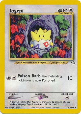 Togepi (51/111) [Neo Genesis Unlimited] | Dragon's Lair Comics and Fantasy Houston TX