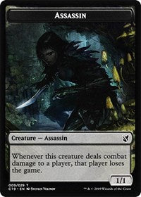 Assassin // Morph Double-Sided Token [Commander 2019 Tokens] | Dragon's Lair Comics and Fantasy Houston TX