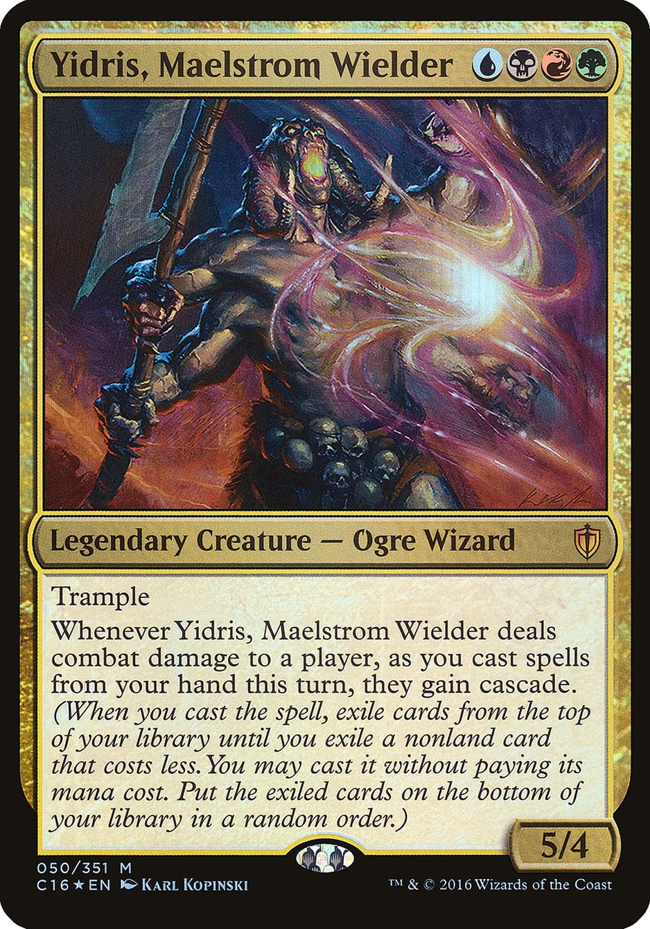 Yidris, Maelstrom Wielder (Oversized) [Commander 2016 Oversized] | Dragon's Lair Comics and Fantasy Houston TX