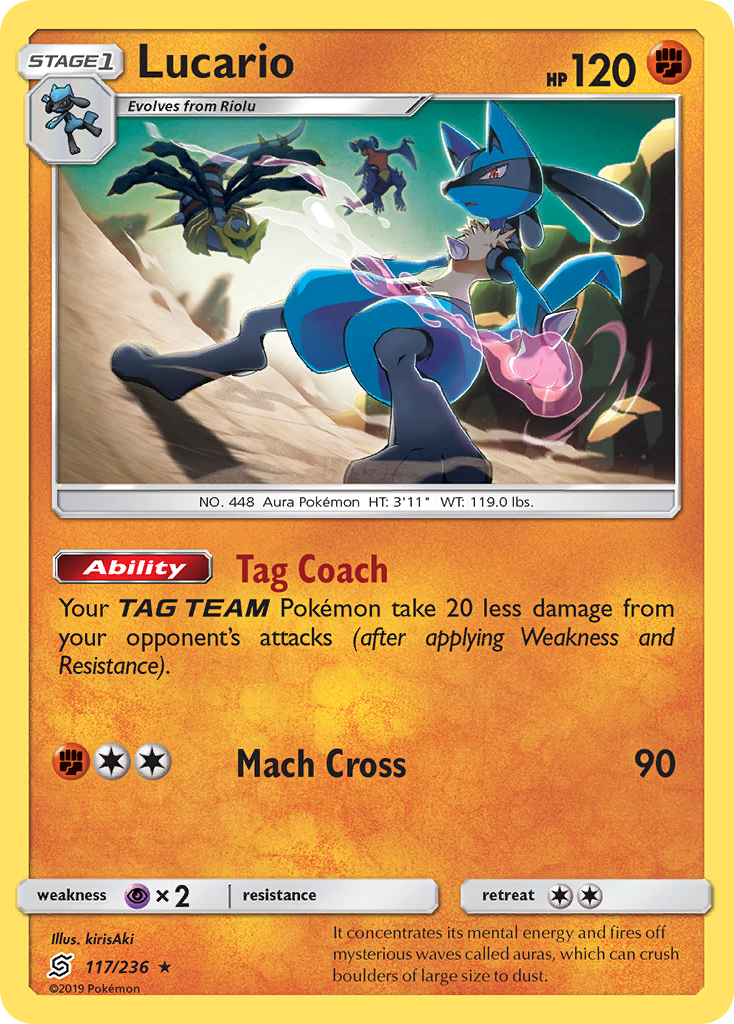 Lucario (117/236) [Sun & Moon: Unified Minds] | Dragon's Lair Comics and Fantasy Houston TX