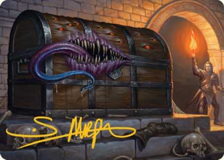 Mimic Art Card (Gold-Stamped Signature) [Dungeons & Dragons: Adventures in the Forgotten Realms Art Series] | Dragon's Lair Comics and Fantasy Houston TX