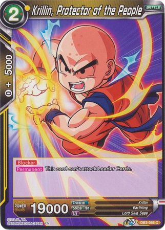 Krillin, Protector of the People (DB3-085) [Giant Force] | Dragon's Lair Comics and Fantasy Houston TX