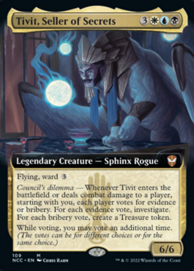 Tivit, Seller of Secrets (Extended Art) [Streets of New Capenna Commander] | Dragon's Lair Comics and Fantasy Houston TX