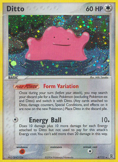 Ditto (4/112) [EX: FireRed & LeafGreen] | Dragon's Lair Comics and Fantasy Houston TX