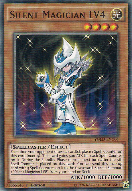 Silent Magician LV4 [YGLD-ENC05] Common | Dragon's Lair Comics and Fantasy Houston TX